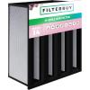 imageFilterbuy 24x24x6 Air Filter MERV 13 No Header 4Pack Rigid Cell Box Filters HVAC Replacement Actual Size 2338 x 2338 x 575 Inches