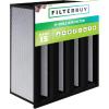 imageFilterbuy 24x24x6 Air Filter MERV 13 No Header 4Pack Rigid Cell Box Filters HVAC Replacement Actual Size 2338 x 2338 x 575 Inches