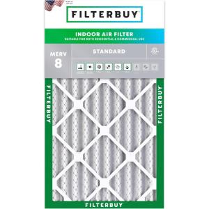 imageFilterbuy 10x24x4 Air Filter MERV 8 Dust Defense 1Pack Pleated HVAC AC Furnace Air Filters Replacement Actual Size 950 x 2350 x 363 Inches