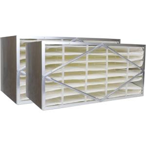 imageFilterbuy 12x24x12 Air Filter MERV 14 No Header 2Pack Rigid Cell Box Filters HVAC Replacement Actual Size 1138 x 2338 x 1138 Inches