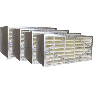 imageFilterbuy 12x24x6 Air Filter MERV 14 No Header 4Pack Rigid Cell Box Filters HVAC Replacement Actual Size 1138 x 2338 x 575 Inches