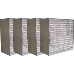 imageFilterbuy 20x20x12 Air Filter MERV 13 No Header 4Pack Rigid Cell Box Filters HVAC Replacement Actual Size 1938 x 1938 x 1138 Inches
