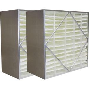imageFilterbuy 20x20x12 Air Filter MERV 14 No Header 2Pack Rigid Cell Box Filters HVAC Replacement Actual Size 1938 x 1938 x 1138 Inches