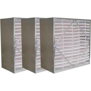 imageFilterbuy 20x20x6 Air Filter MERV 13 No Header 3Pack Rigid Cell Box Filters HVAC Replacement Actual Size 1938 x 1938 x 575 Inches