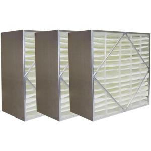 imageFilterbuy 20x20x6 Air Filter MERV 14 No Header 3Pack Rigid Cell Box Filters HVAC Replacement Actual Size 1938 x 1938 x 575 Inches