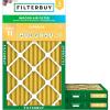 imageFilterbuy 12x25x2 Air Filter MERV 11 Allergen Defense 3Pack Pleated HVAC AC Furnace Air Filters Replacement Actual Size 1150 x 2450 x 175 Inches