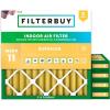 imageFilterbuy 27x27x2 Air Filter MERV 11 Allergen Defense 5Pack Pleated HVAC AC Furnace Air Filters Replacement Actual Size 2650 x 2650 x 175 Inches