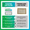 imageFilterbuy 12x20x2 Air Filter MERV 8 Dust Defense 5Pack Pleated HVAC AC Furnace Air Filters Replacement Actual Size 1150 x 1950 x 175 Inches