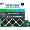 imageFilterbuy 12x24x1 Air Filter MERV 8 Odor Eliminator 4Pack Pleated HVAC AC Furnace Air Filters Replacement with Activated Carbon Actual Size 1150 x 2350 x 075 Inches10x10x1