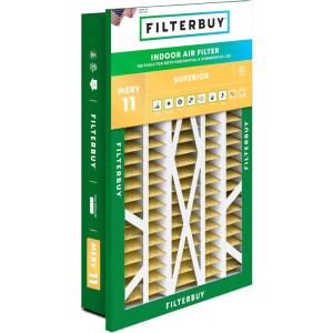 imageFilterbuy 20x25x5 Air Filter MERV 11 Allergen Defense 1Pack Pleated HVAC AC Furnace Air Filters for Honeywell FC100A1037 Lennox X6673 Carrier ampamp More Actual Size 1988 x 2475 x 438 Inches16x25x5 Actual 1438 x 2338 x 369