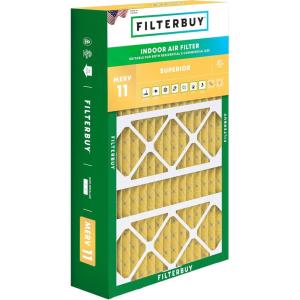 imageFilterbuy 20x25x5 Air Filter MERV 11 Allergen Defense 1Pack Pleated HVAC AC Furnace Air Filters for Honeywell FC100A1037 Lennox X6673 Carrier ampamp More Actual Size 1988 x 2475 x 438 Inches17x26x4