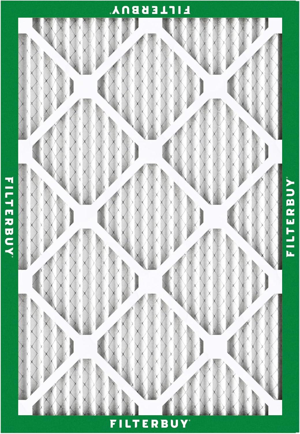 imageFilterbuy 165x215x1 Air Filter MERV 8 Dust Defense 2Pack Pleated HVAC AC Furnace Air Filters Replacement for Bryant and Carrier Actual Size 1650 x 2150 x 075 Inches