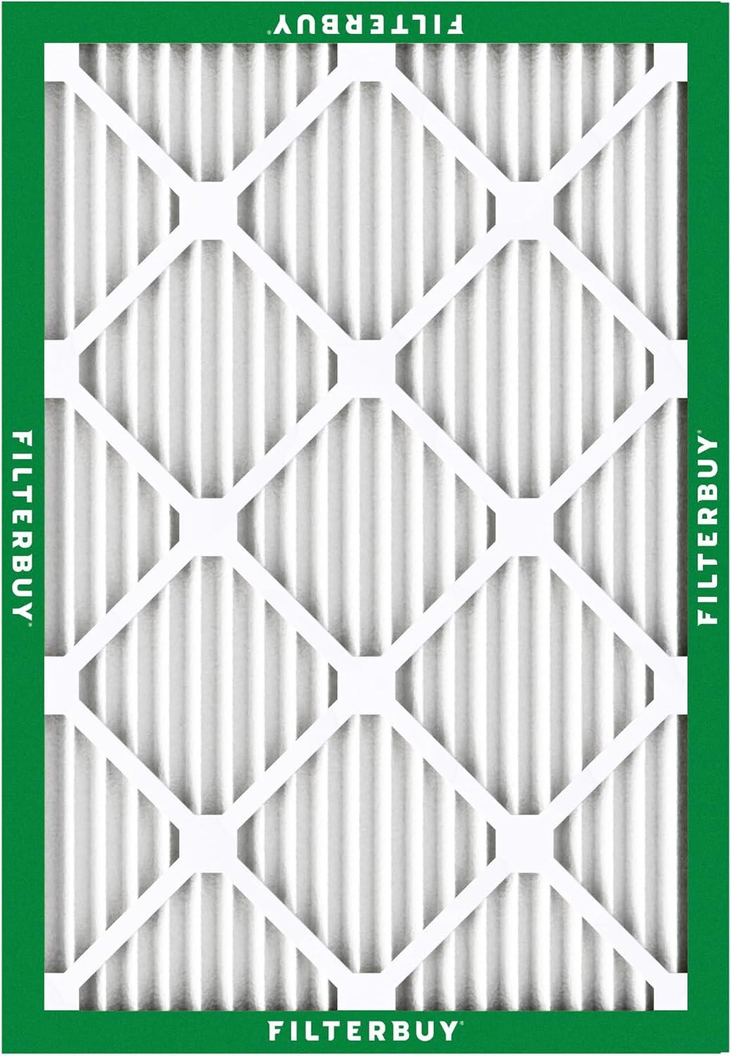 imageFilterbuy 165x215x1 Air Filter MERV 8 Dust Defense 2Pack Pleated HVAC AC Furnace Air Filters Replacement for Bryant and Carrier Actual Size 1650 x 2150 x 075 Inches
