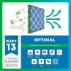 imageFilterbuy 10x10x4 Air Filter MERV 13 MPR 1900 Health Defense Replacement 5Pack Electrostatic Pleated HVAC AC Furnace Filters Made in USA Actual Size 950 x 950 x 363