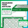 imageFilterbuy 10x14x4 Air Filter MERV 13 Optimal Defense 5Pack Pleated HVAC AC Furnace Air Filters Replacement Actual Size 950 x 1350 x 363 Inches