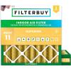 imageFilterbuy 10x10x4 Air Filter MERV 11 MPR 1200 Allergen Defense Replacement 2Pack Electrostatic Pleated HVAC AC Furnace Filters Made in USA Actual Size 950 x 950 x 363