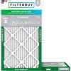 imageFilterbuy 10x28x1 Air Filter MERV 8 Dust Defense 2Pack Pleated HVAC AC Furnace Air Filters Replacement Actual Size 950 x 2750 x 075 Inches