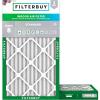 imageFilterbuy 1125x1925x2 Air Filter MERV 8 Dust Defense 2Pack Pleated HVAC AC Furnace Air Filters Replacement Actual Size 1125 x 1925 x 175 Inches