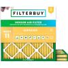 imageFilterbuy 115x115x1 Air Filter MERV 11 Allergen Defense 3Pack Pleated HVAC AC Furnace Air Filters Replacement Actual Size 1150 x 1150 x 075 Inches