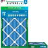 imageFilterbuy 1275x21x1 Air Filter MERV 13 Optimal Defense 2Pack Pleated HVAC AC Furnace Air Filters Replacement Actual Size 1275 x 2100 x 075 Inches