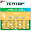 imageFilterbuy 1525x1525x1 Air Filter MERV 11 Allergen Defense 1Pack Pleated HVAC AC Furnace Air Filters Replacement Actual Size 1525 x 1525 x 075 Inches