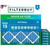 imageFilterbuy 15x15x1 Air Filter MERV 13 Optimal Defense 6Pack Pleated HVAC AC Furnace Air Filters Replacement Actual Size 1500 x 1500 x 075 Inches