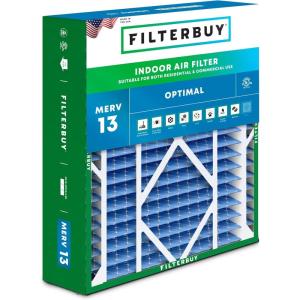 imageFilterbuy 10x17x2 Air Filter MERV 13 Optimal Defense 1Pack Pleated Outer Filters Replacement for WEN 3410902430272 Air Filtration System Actual Size 969 x 1656 x 175 Inches21x245x5