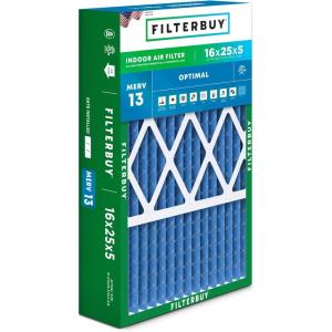 imageFilterbuy 10x17x2 Air Filter MERV 13 Optimal Defense 1Pack Pleated Outer Filters Replacement for WEN 3410902430272 Air Filtration System Actual Size 969 x 1656 x 175 Inches16x25x5 Actual 1575 x 2475 x 438