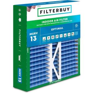imageFilterbuy 10x17x2 Air Filter MERV 13 Optimal Defense 1Pack Pleated Outer Filters Replacement for WEN 3410902430272 Air Filtration System Actual Size 969 x 1656 x 175 Inches16x22x5