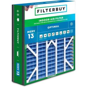 imageFilterbuy 10x17x2 Air Filter MERV 13 Optimal Defense 1Pack Pleated Outer Filters Replacement for WEN 3410902430272 Air Filtration System Actual Size 969 x 1656 x 175 Inches20x20x5 Actual 1963 x 2063 x 488