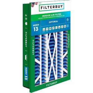 imageFilterbuy 10x17x2 Air Filter MERV 13 Optimal Defense 1Pack Pleated Outer Filters Replacement for WEN 3410902430272 Air Filtration System Actual Size 969 x 1656 x 175 Inches16x25x5 Actual 1438 x 2338 x 369