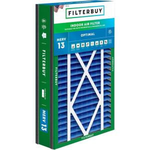 imageFilterbuy 10x17x2 Air Filter MERV 13 Optimal Defense 1Pack Pleated Outer Filters Replacement for WEN 3410902430272 Air Filtration System Actual Size 969 x 1656 x 175 Inches16x25x3