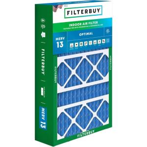 imageFilterbuy 10x17x2 Air Filter MERV 13 Optimal Defense 1Pack Pleated Outer Filters Replacement for WEN 3410902430272 Air Filtration System Actual Size 969 x 1656 x 175 Inches17x26x4
