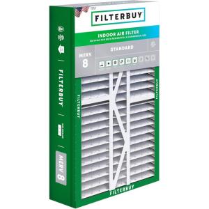 imageFilterbuy 145x27x5 Air Filter MERV 8 Dust Defense 1Pack Pleated HVAC AC Furnace Air Filters for Trane American Standard Honeywell and Accumulair Actual Size 1406 x 2613 x 497 Inches175x27x5