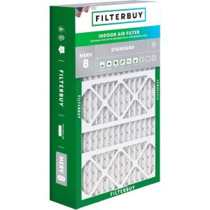 imageFilterbuy 145x27x5 Air Filter MERV 8 Dust Defense 1Pack Pleated HVAC AC Furnace Air Filters for Trane American Standard Honeywell and Accumulair Actual Size 1406 x 2613 x 497 Inches17x26x4