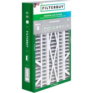 imageFilterbuy 145x27x5 Air Filter MERV 8 Dust Defense 1Pack Pleated HVAC AC Furnace Air Filters for Trane American Standard Honeywell and Accumulair Actual Size 1406 x 2613 x 497 Inches145x27x5