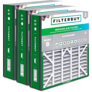 imageFilterbuy 145x27x5 Air Filter MERV 8 Dust Defense 3Pack Pleated HVAC AC Furnace Air Filters for Trane American Standard Honeywell and Accumulair Actual Size 1406 x 2613 x 497 Inches20x25x5 Actual 1963 x 2413 x 488