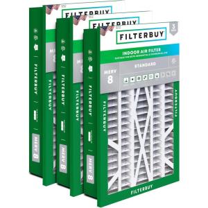 imageFilterbuy 145x27x5 Air Filter MERV 8 Dust Defense 3Pack Pleated HVAC AC Furnace Air Filters for Trane American Standard Honeywell and Accumulair Actual Size 1406 x 2613 x 497 Inches16x25x5 Actual 1438 x 2338 x 369