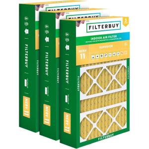 imageFilterbuy 21x235x5 Air Filter MERV 11 Allergen Defense 3Pack Pleated HVAC AC Furnace Air Filters Replacement for Trane Perfect Fit ampamp American Standard Actual Size 2000 x 2309 x 497 Inches1575x2763x350