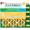 imageFilterbuy 10x10x4 Air Filter MERV 11 MPR 1200 Allergen Defense Replacement 6Pack Electrostatic Pleated HVAC AC Furnace Filters Made in USA Actual Size 950 x 950 x 363