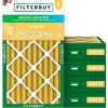 imageFilterbuy 10x18x4 Air Filter MERV 11 Allergen Defense 5Pack Pleated HVAC AC Furnace Air Filters Replacement Actual Size 1000 x 1800 x 363 Inches