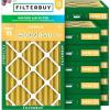 imageFilterbuy 125x21x4 Air Filter MERV 11 Allergen Defense 12Pack Pleated HVAC AC Furnace Air Filters Replacement Actual Size 1250 x 2100 x 363 Inches