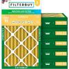 imageFilterbuy 16x36x4 Air Filter MERV 11 Allergen Defense 6Pack Pleated HVAC AC Furnace Air Filters Replacement Actual Size 1550 x 3550 x 363 Inches