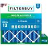 imageFilterbuy 21x21x4 Air Filter MERV 13 Optimal Defense 2Pack Pleated HVAC AC Furnace Air Filters Replacement Actual Size 2050 x 2050 x 363 Inches