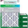 imageFilterbuy 19x21x4 Air Filter MERV 8 MPR 700 Dust Defense Replacement 4Pack Electrostatic Pleated HVAC AC Furnace Filters Made in USA Actual Size 1850 x 2050 x 363