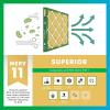 imageFilterbuy 10x20x2 Air Filter MERV 11 MPR 1200 Allergen Defense Replacement 2Pack Electrostatic Pleated HVAC AC Furnace Filters Made in USA Actual Size 950 x 1950 x 175