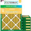 imageFilterbuy 10x15x2 Air Filter MERV 11 MPR 1200 Allergen Defense Replacement 6Pack Electrostatic Pleated HVAC AC Furnace Filters Made in USA Actual Size 950 x 1450 x 175