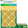 imageFilterbuy 10x20x2 Air Filter MERV 11 MPR 1200 Allergen Defense Replacement 2Pack Electrostatic Pleated HVAC AC Furnace Filters Made in USA Actual Size 950 x 1950 x 175