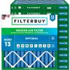 imageFilterbuy 30x30x2 Air Filter MERV 13 MPR 1900 Health Defense Replacement 12Pack Electrostatic Pleated HVAC AC Furnace Filters Made in USA Actual Size 2950 x 2950 x 175