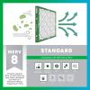 imageFilterbuy 125x21x2 Air Filter MERV 8 MPR 700 Dust Defense Replacement 1Pack Electrostatic Pleated HVAC AC Furnace Filters Made in USA Actual Size 1250 x 2100 x 175